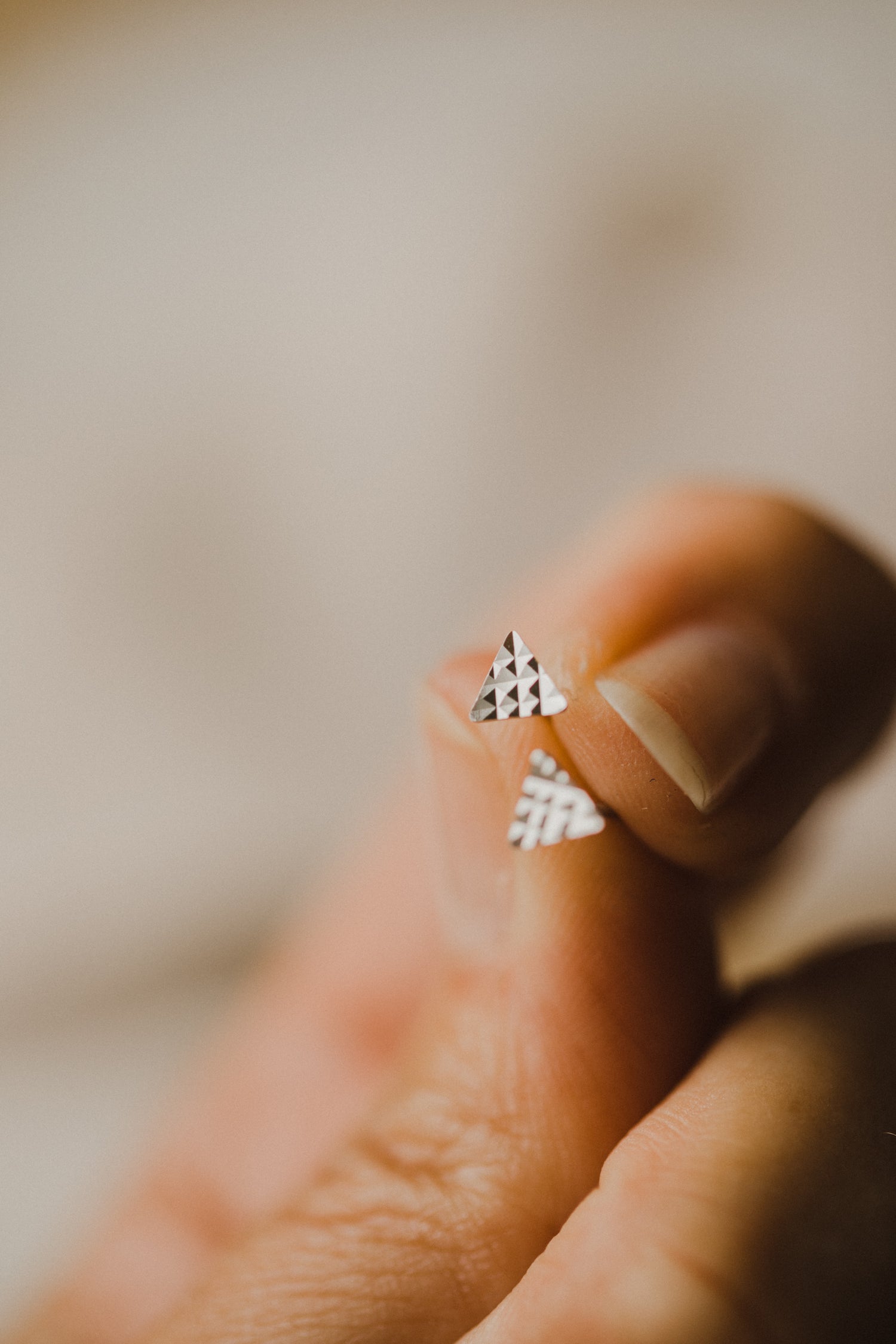 Mini stud earrings made of 925 Sterling silver