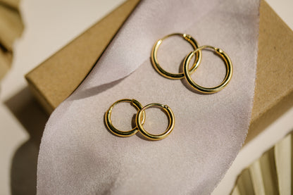 wide oval hoop earrings