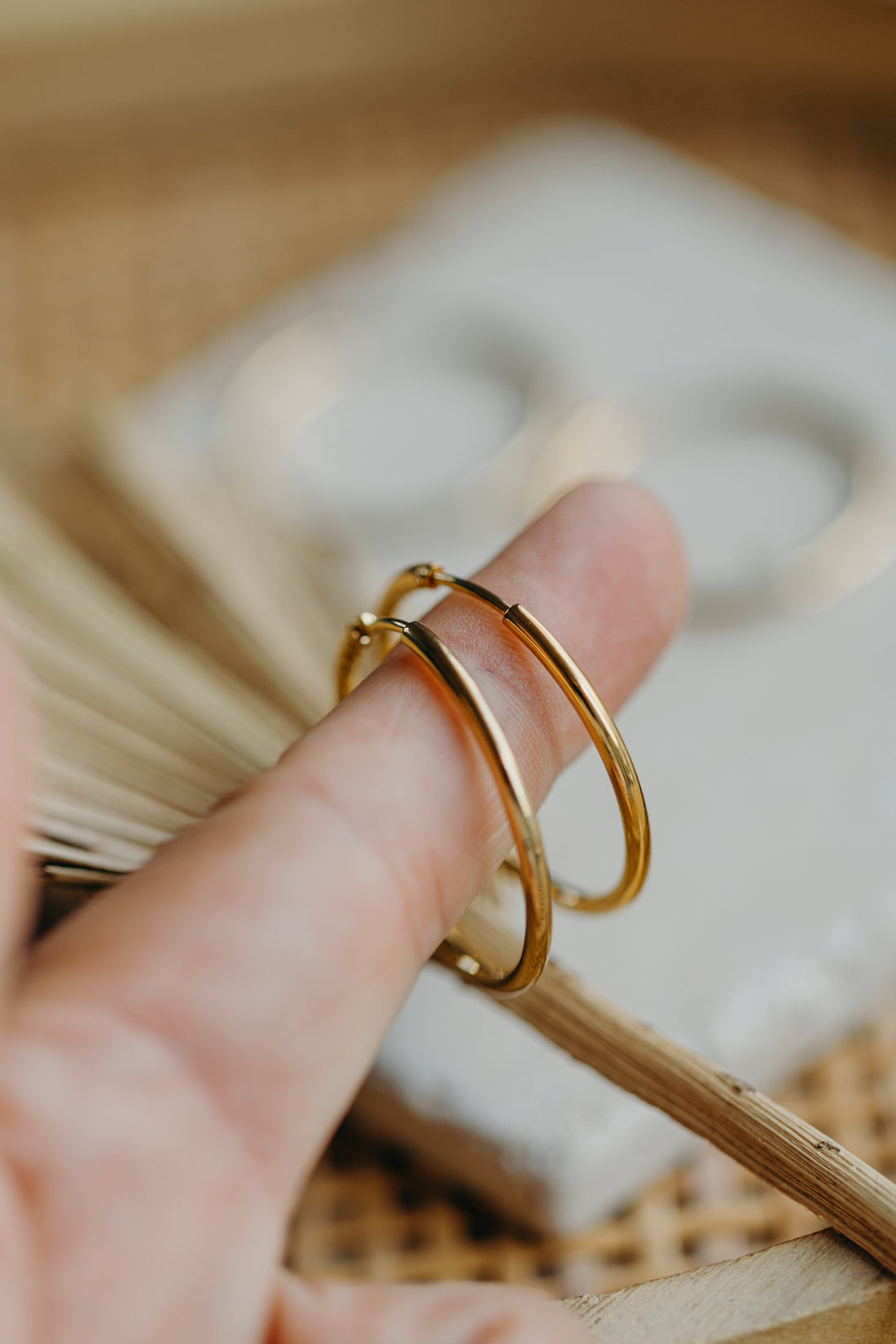 round hoop earrings