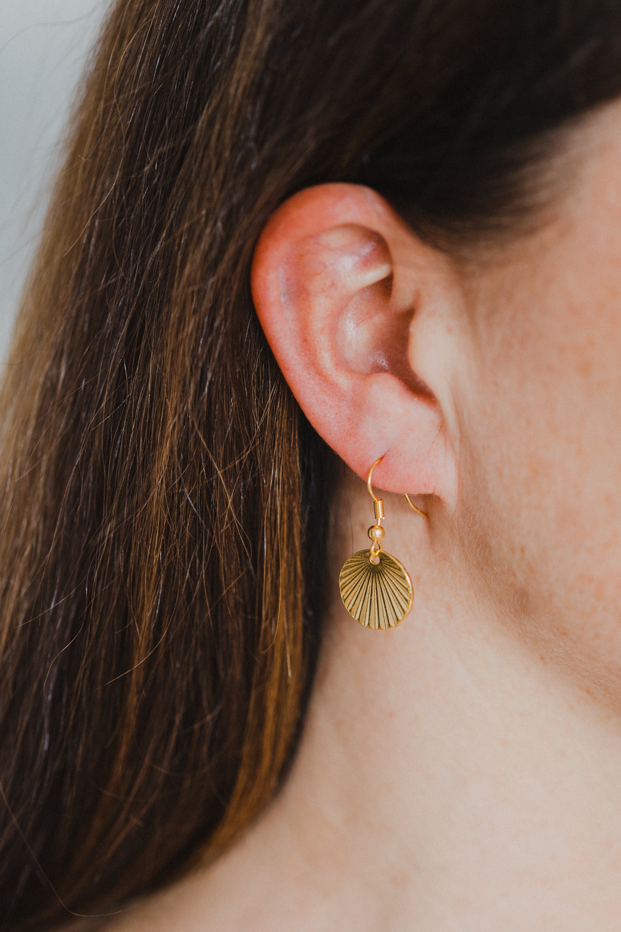 fringe earrings made of brass