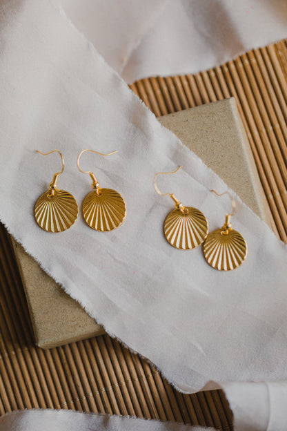 fringe earrings made of brass