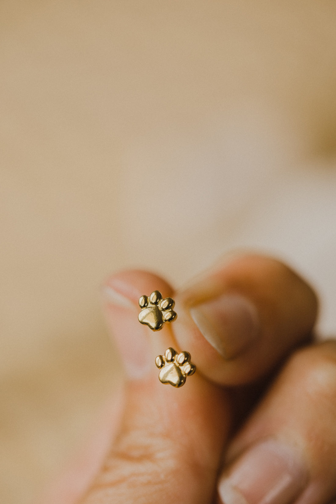 Mini Animal Paw Stud Earrings