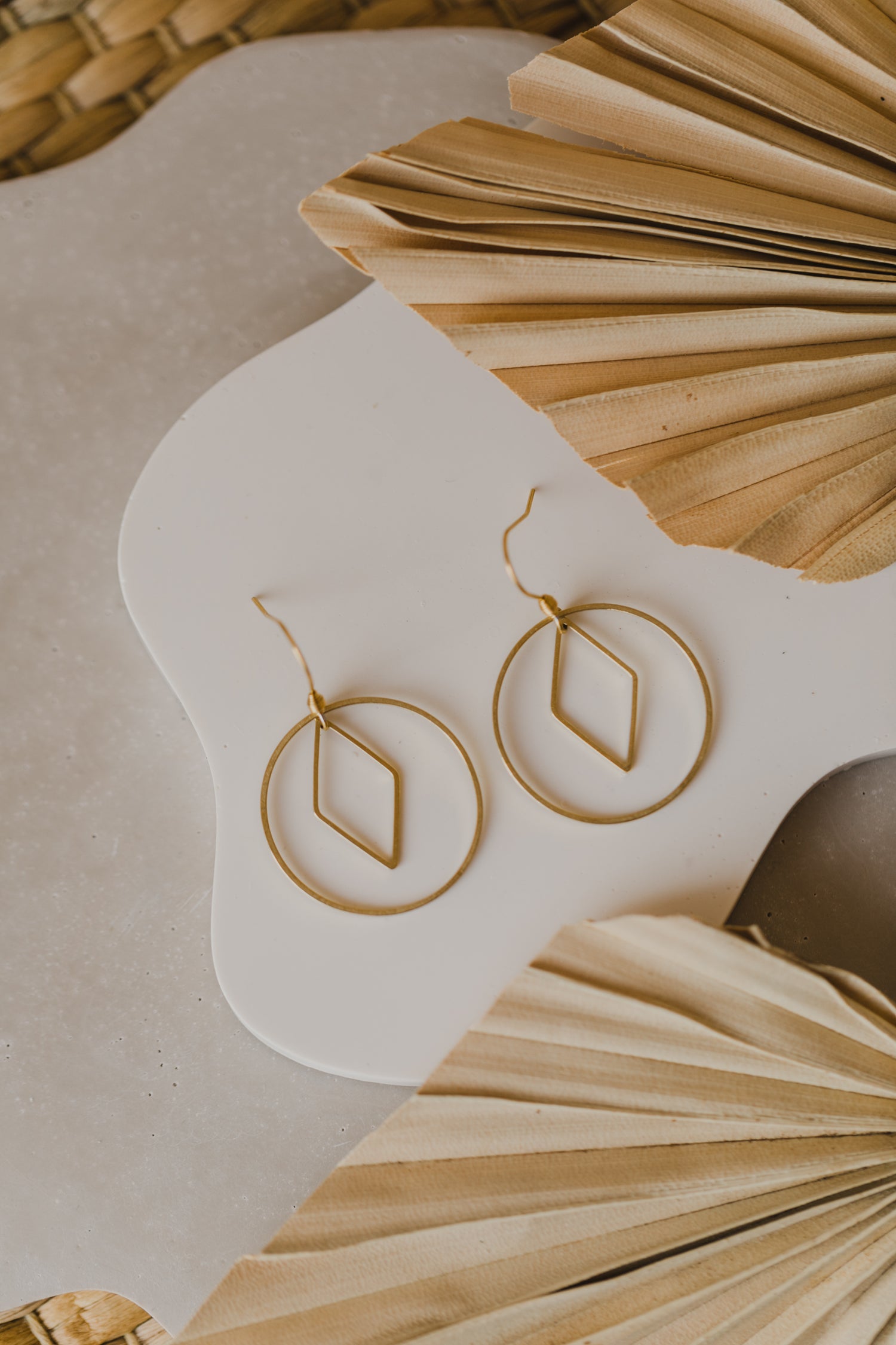 brass earrings drops