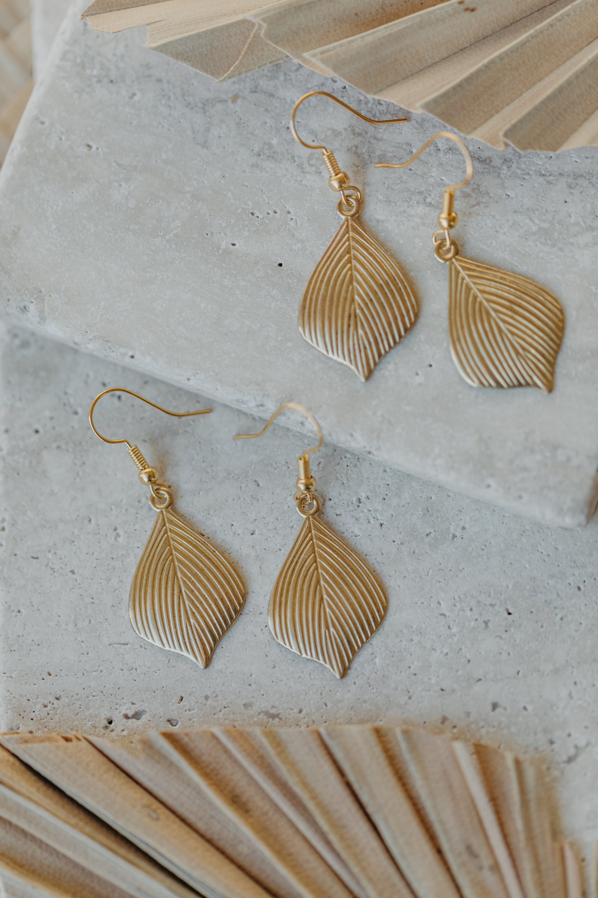 fringe earrings made of brass