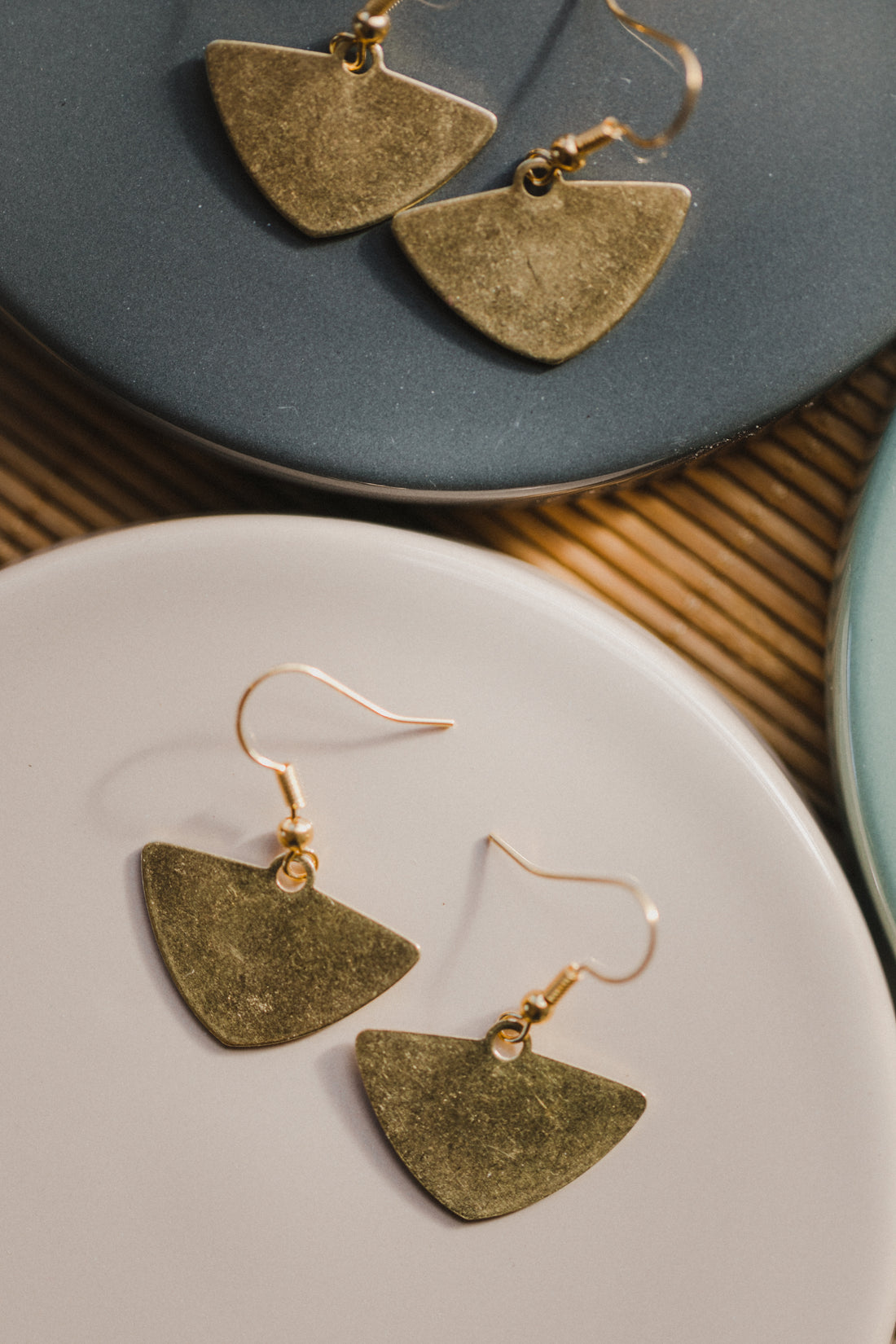 brass earrings drops