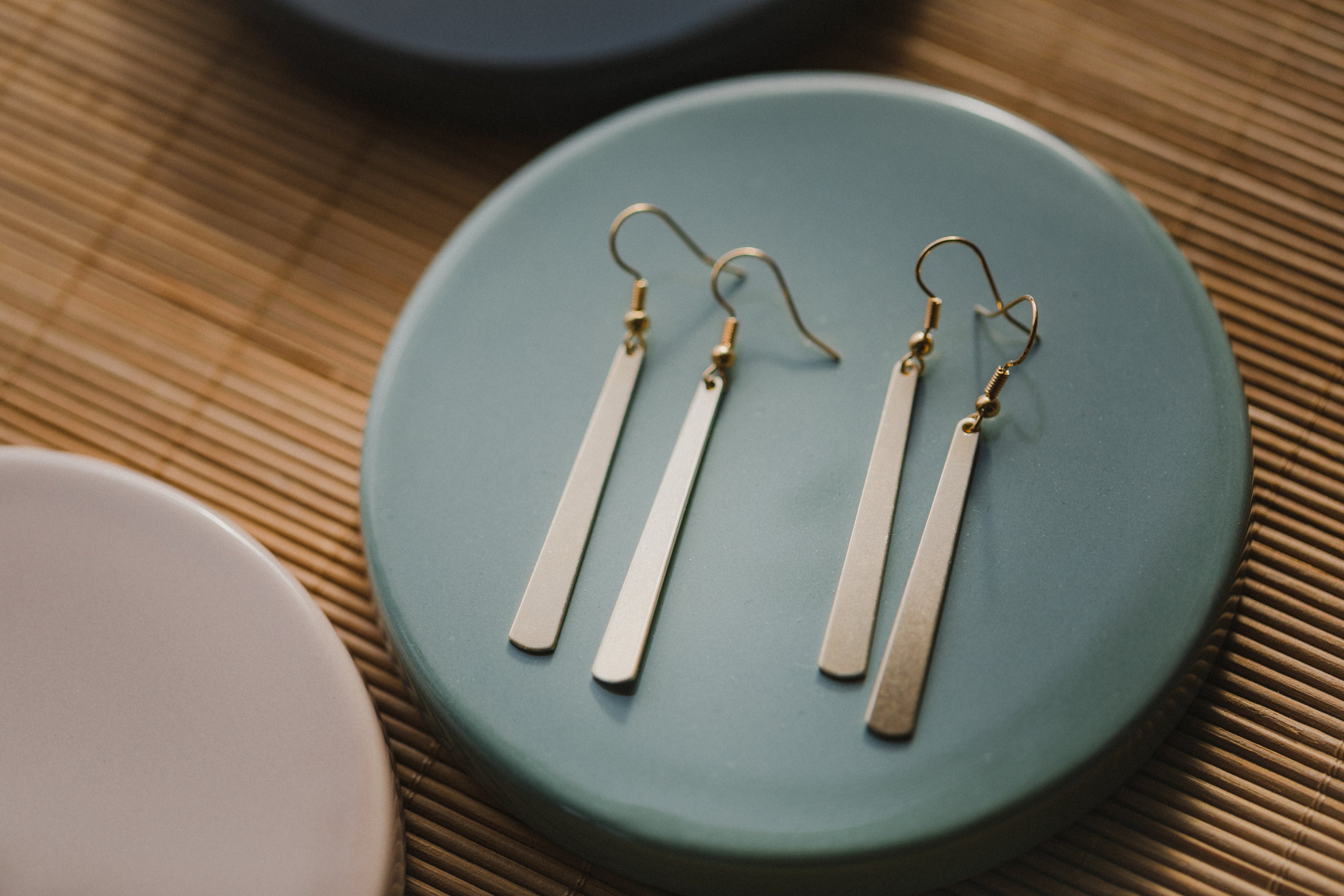 brass earrings drops