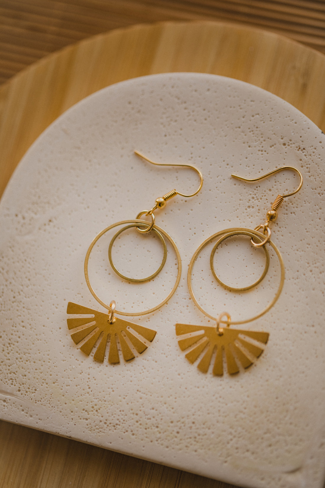 brass earrings drops