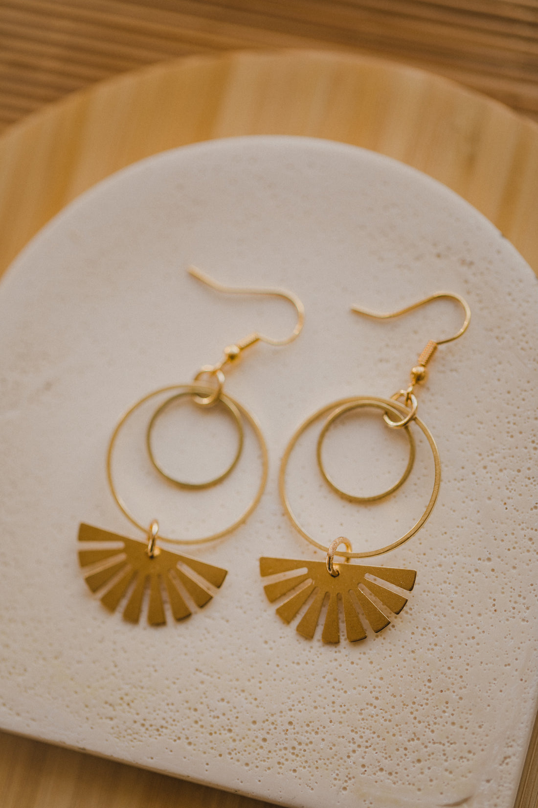 brass earrings drops