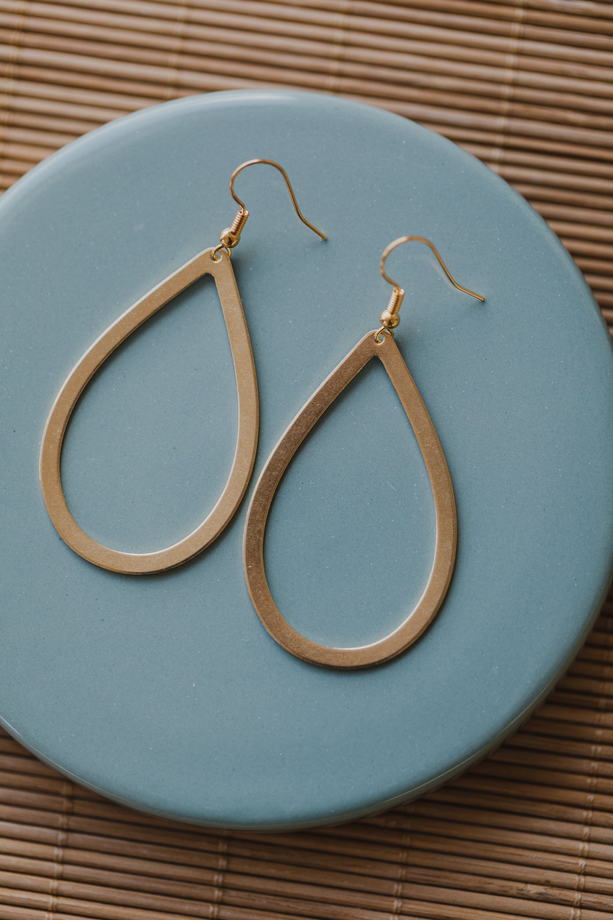 brass earrings drops