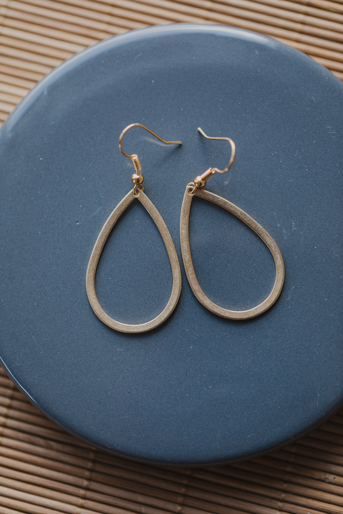 brass earrings drops