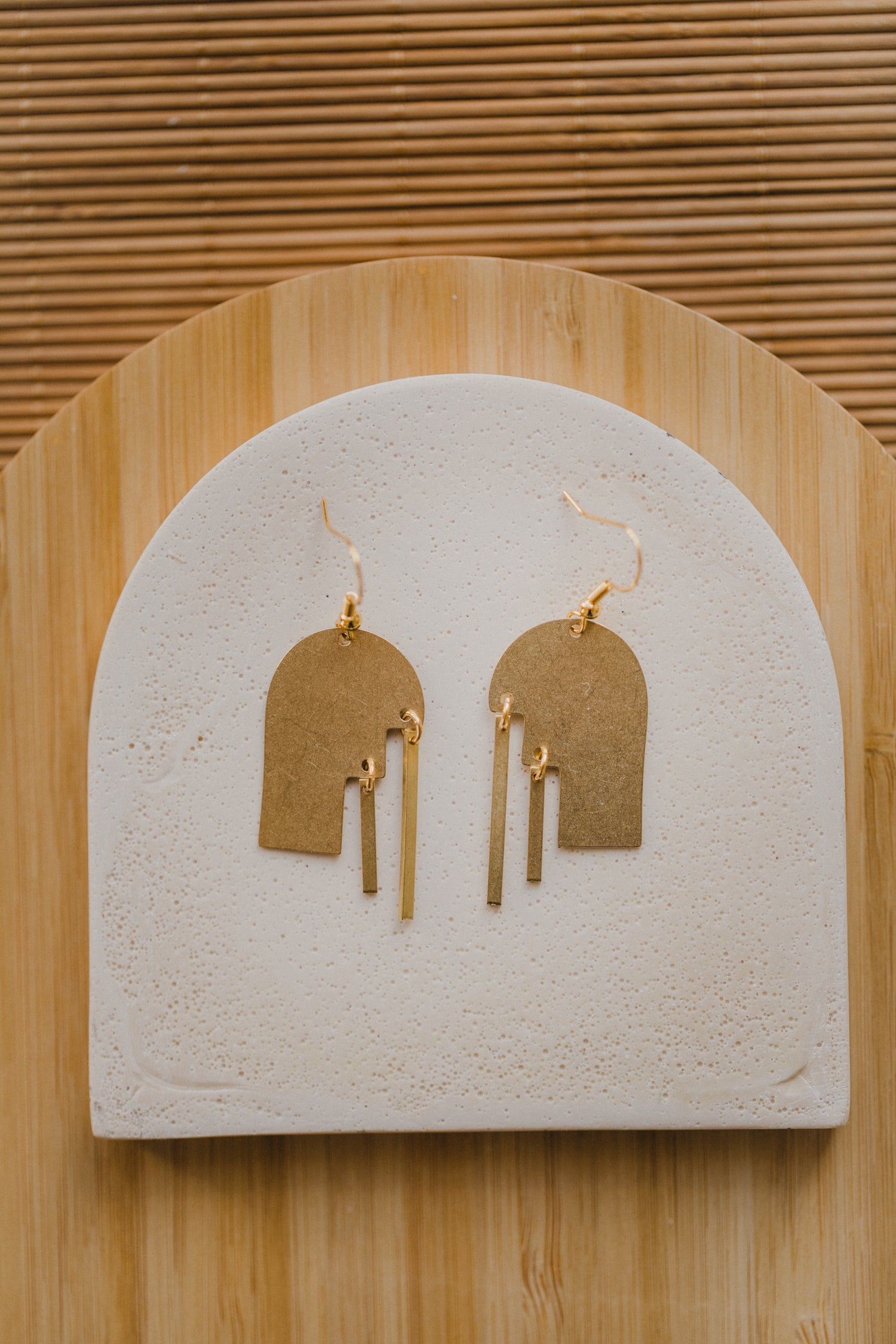 brass earrings drops