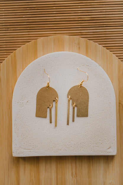 brass earrings drops