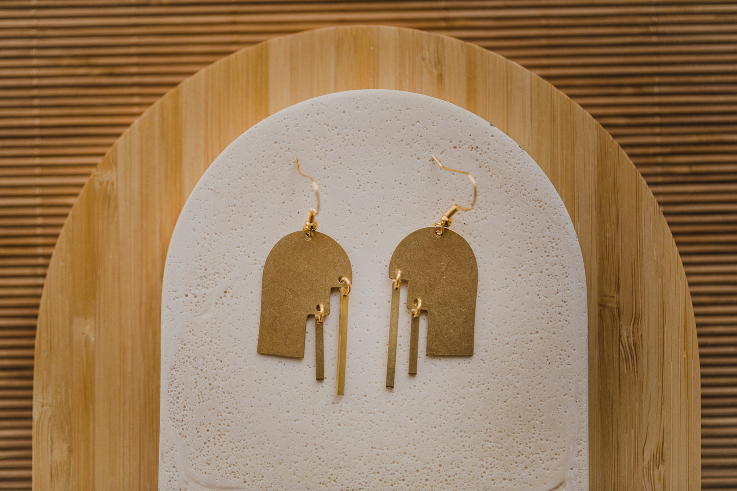 brass earrings drops