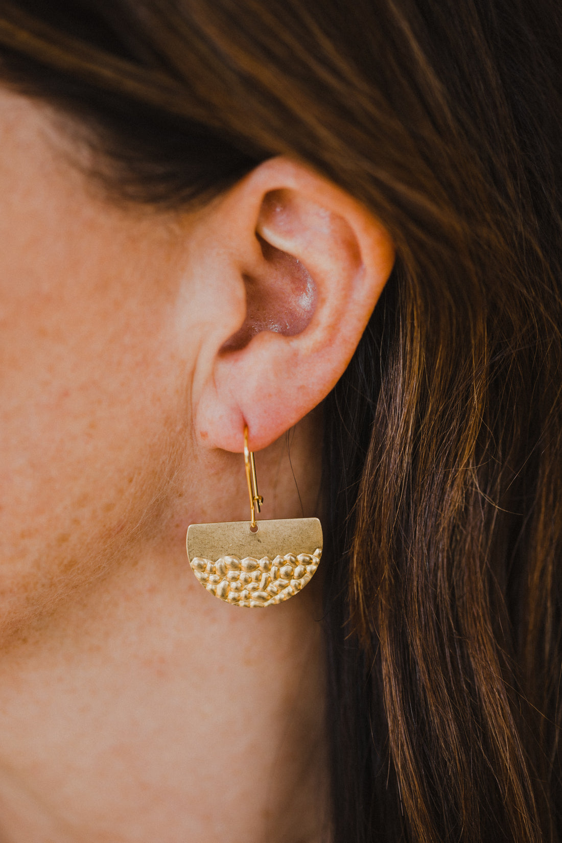 brass earrings drops