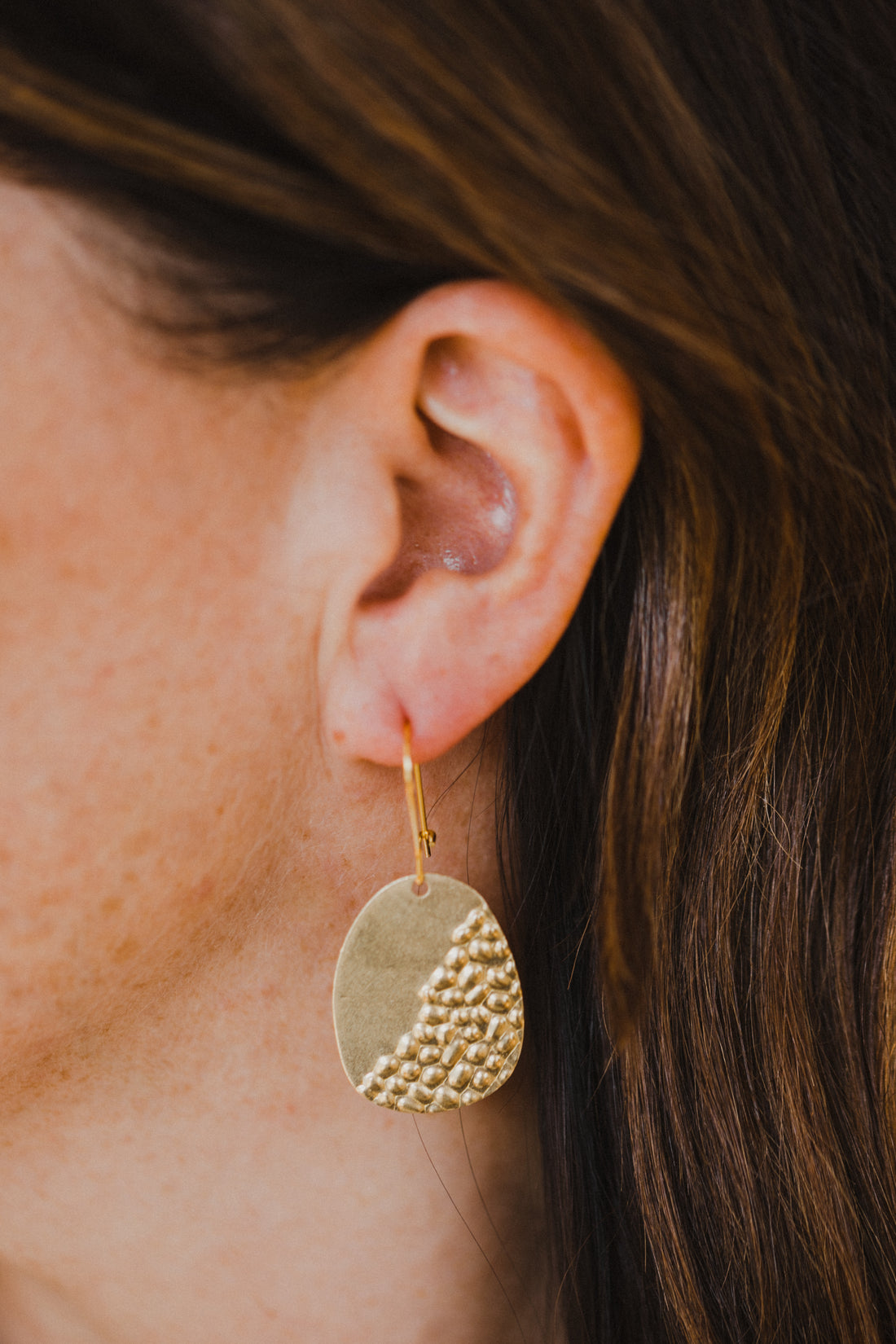 brass earrings drops