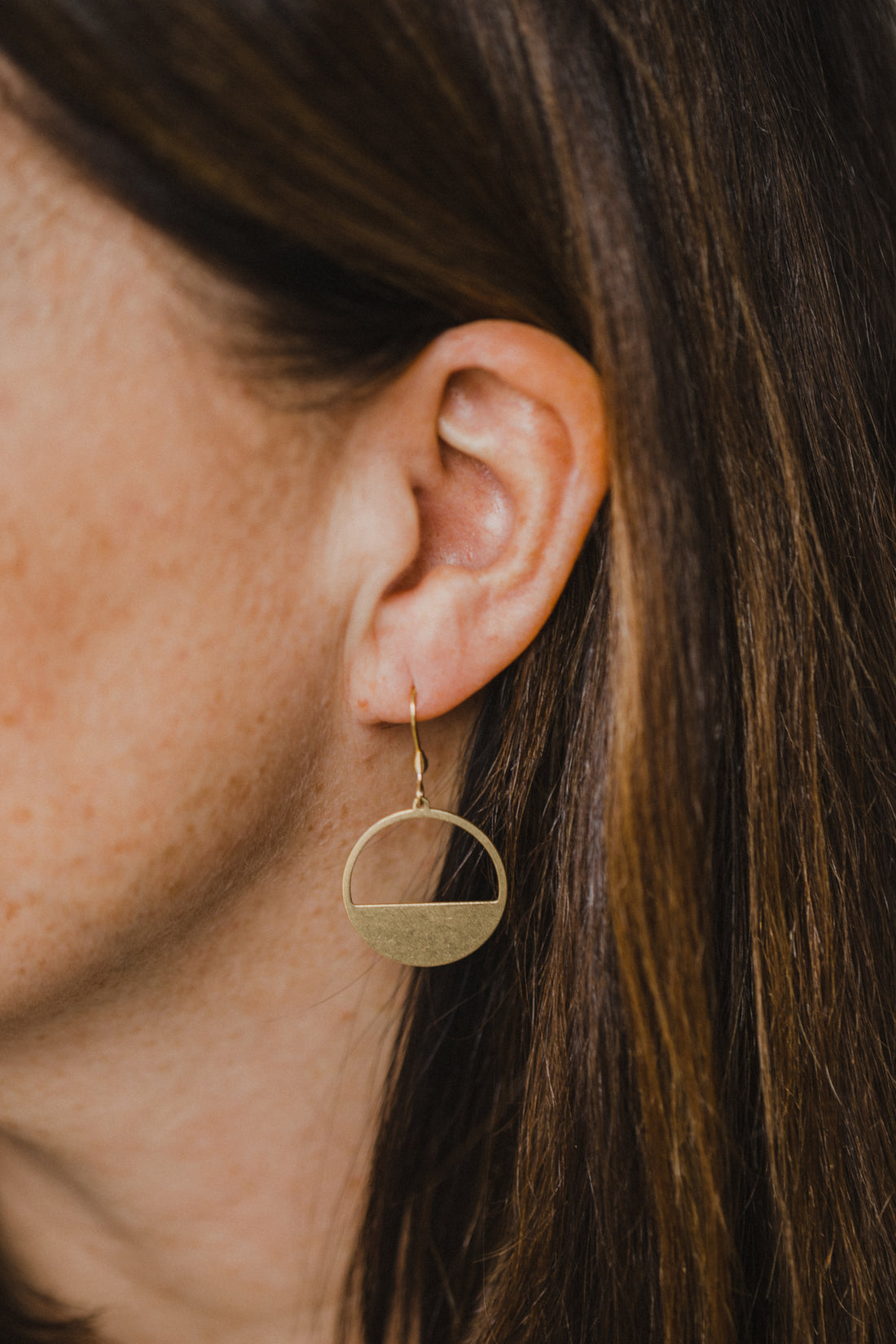 brass earrings drops