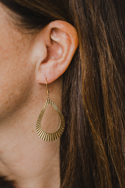 brass earrings drops