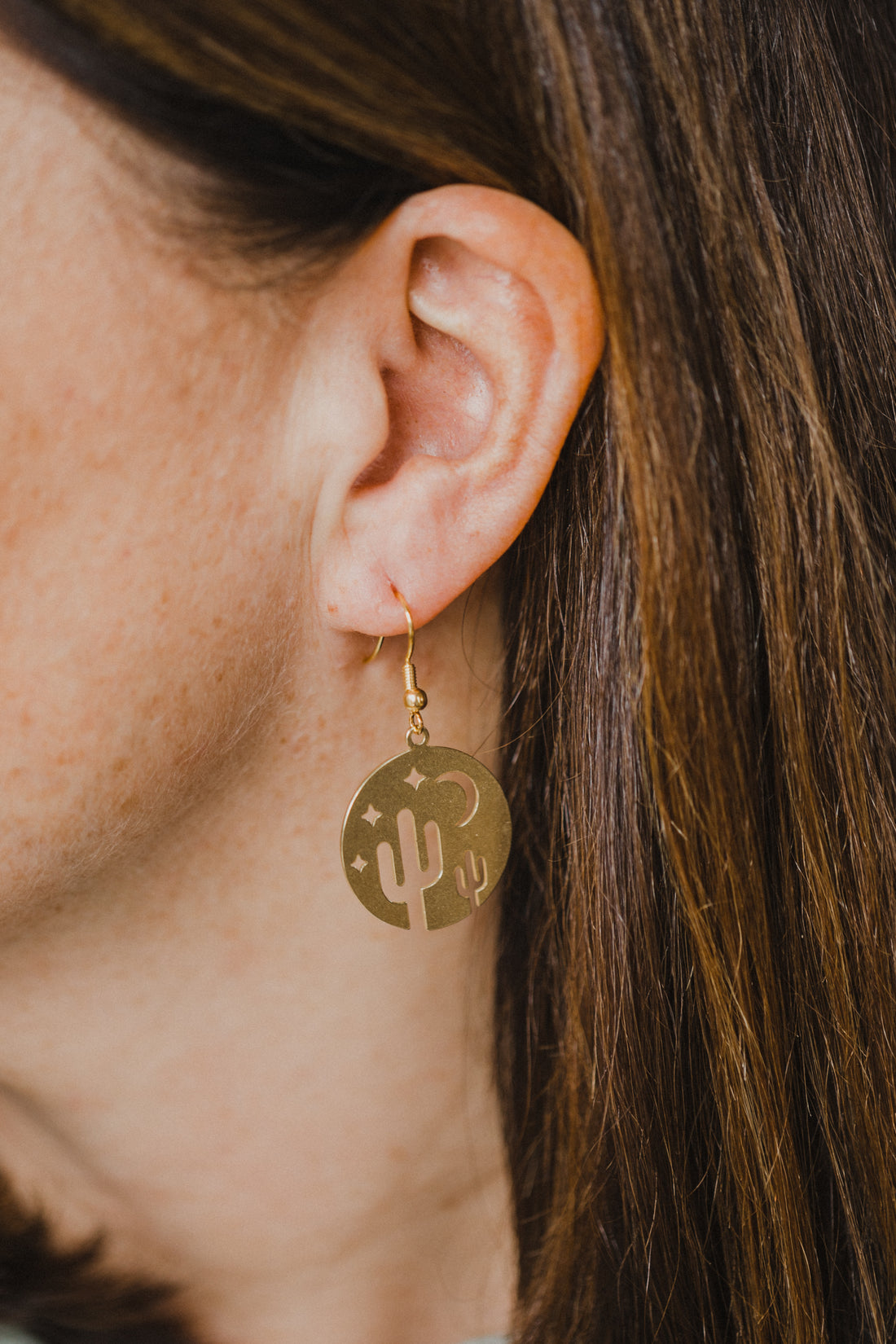 brass earrings drops