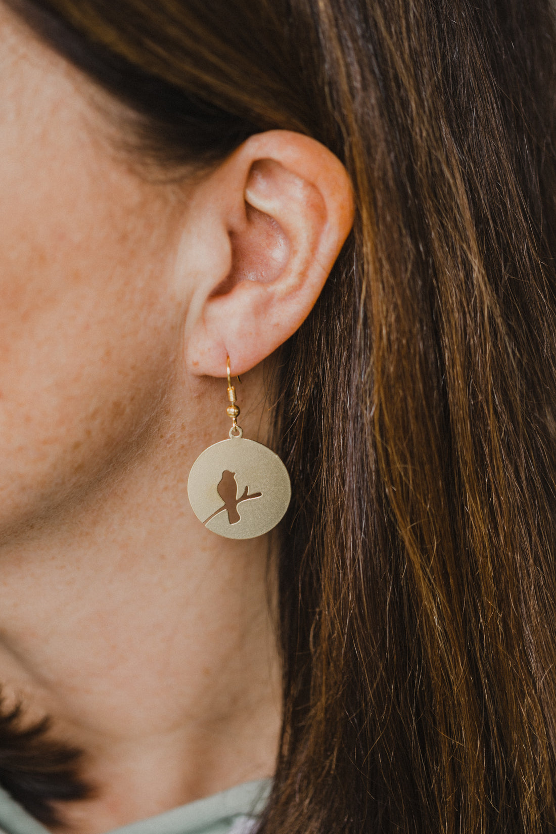 brass earrings drops