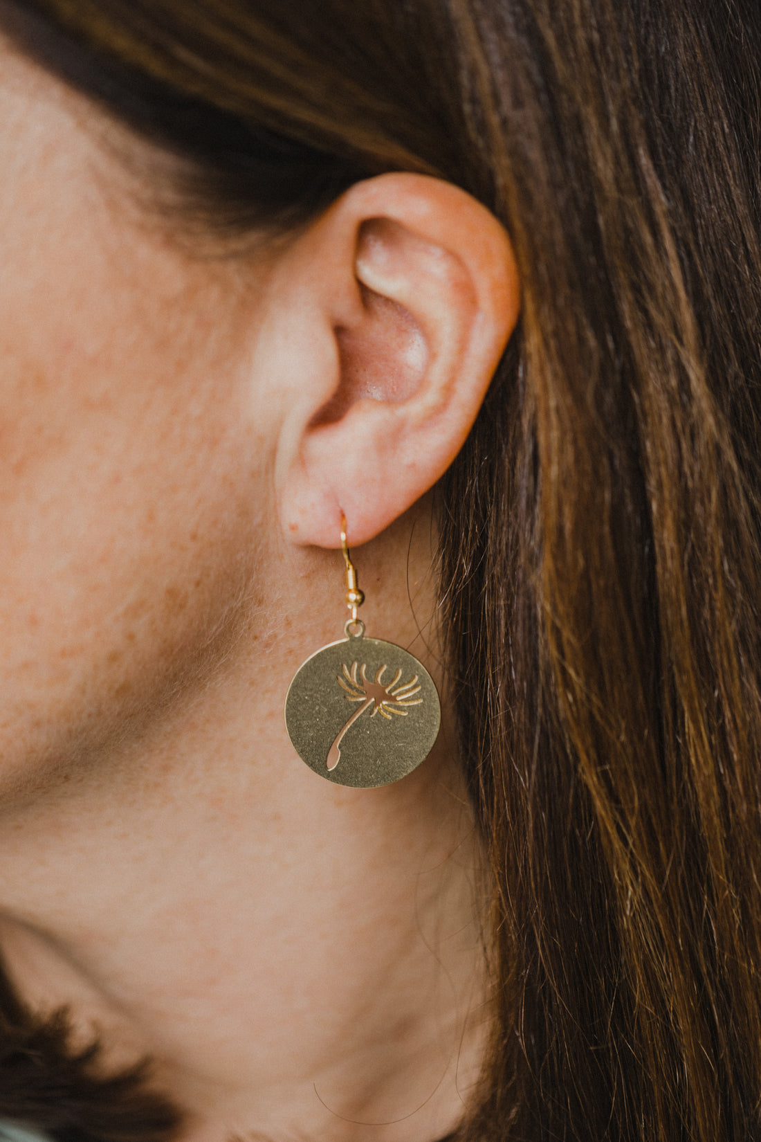 brass earrings drops