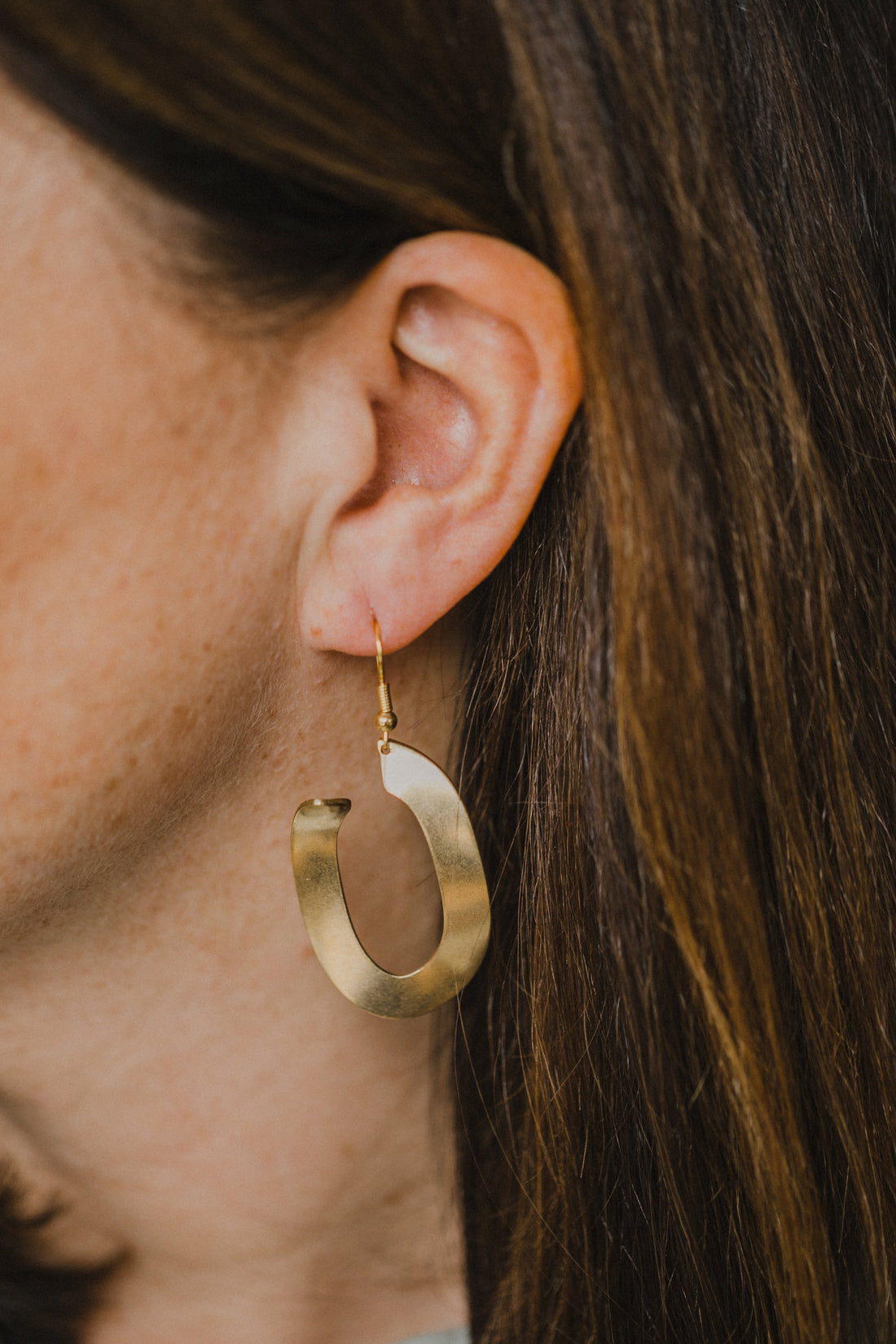 brass earrings drops