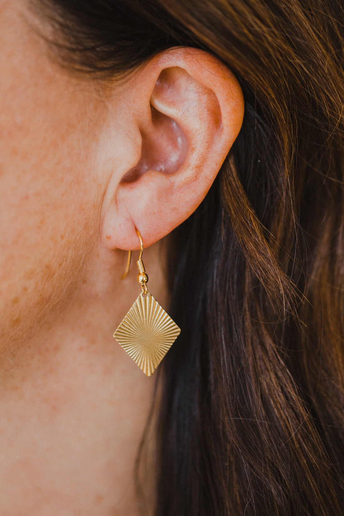 brass earrings drops