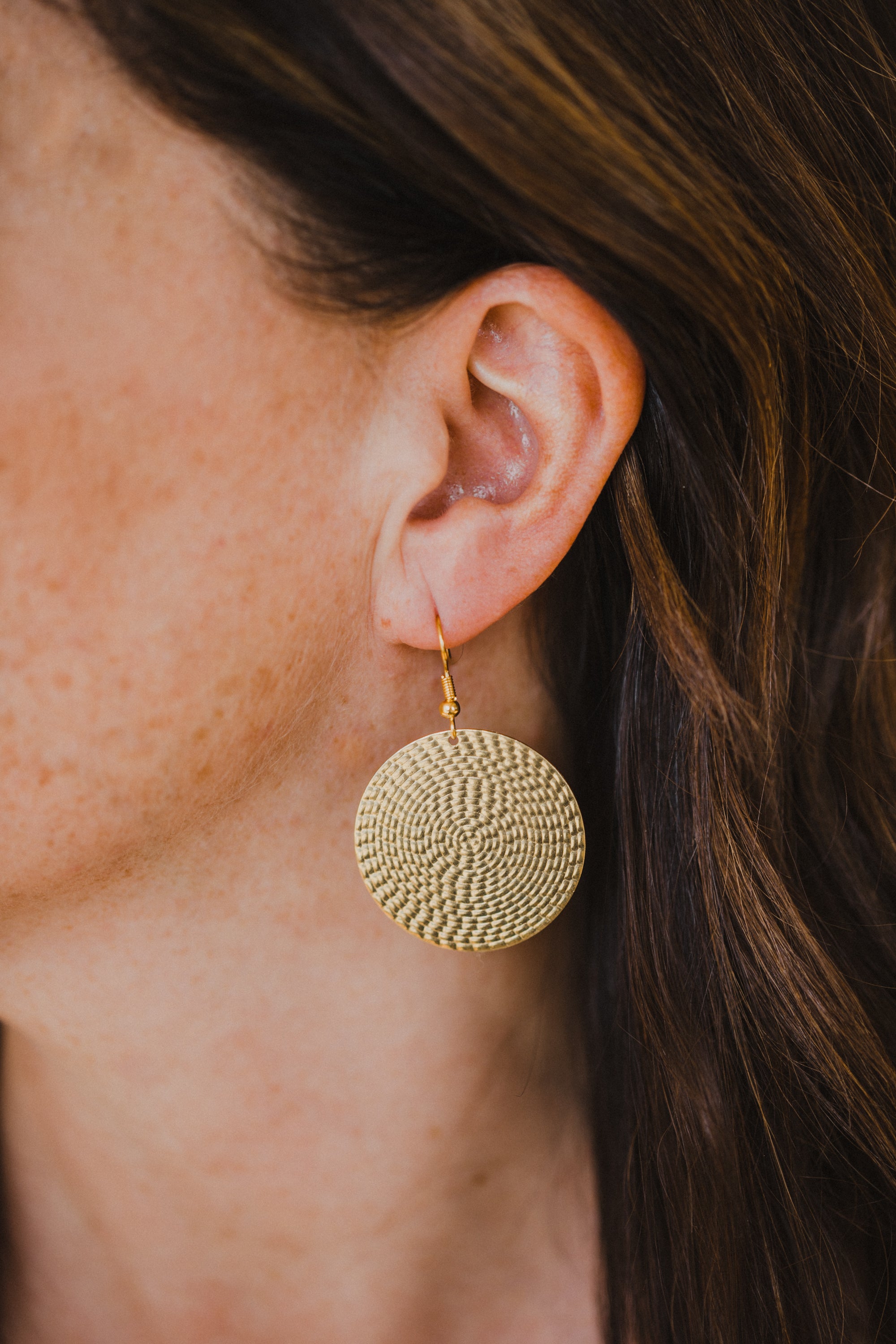 brass earrings drops