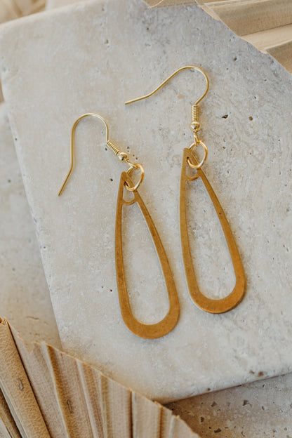 fringe earrings made of brass