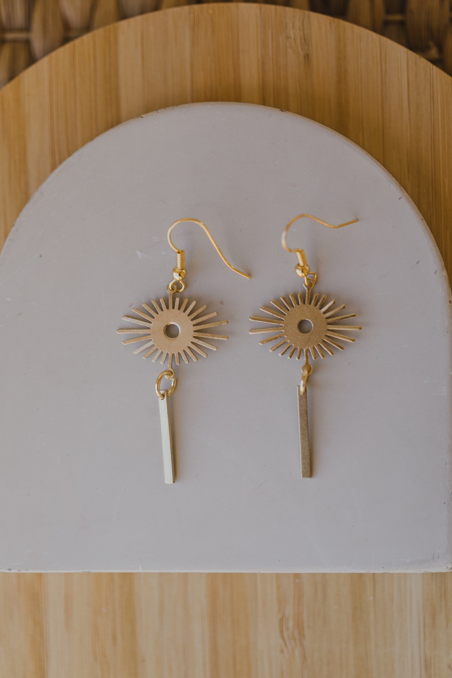 brass earrings drops