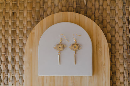 brass earrings drops