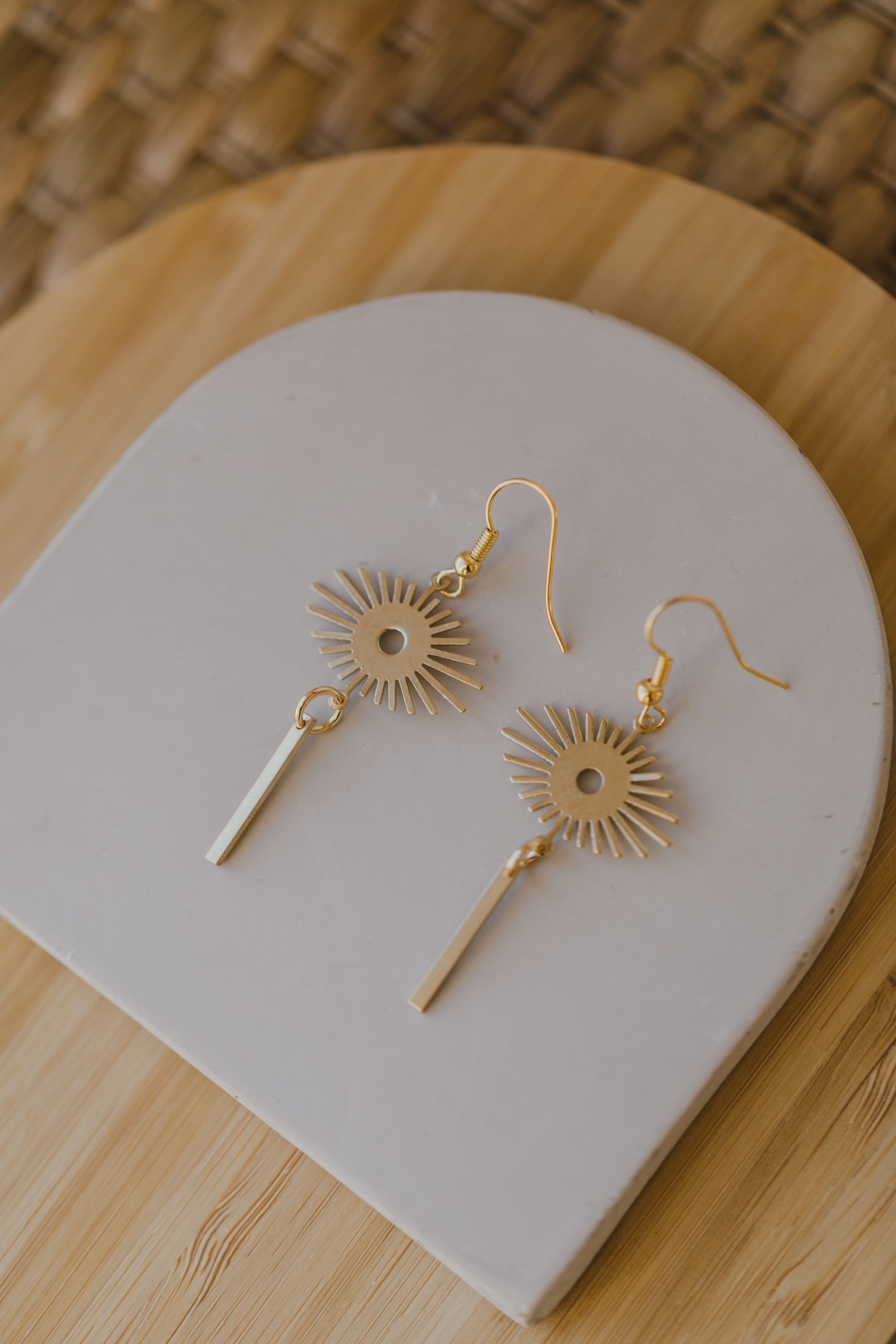 brass earrings drops