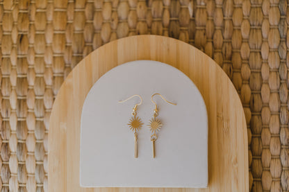 brass earrings drops