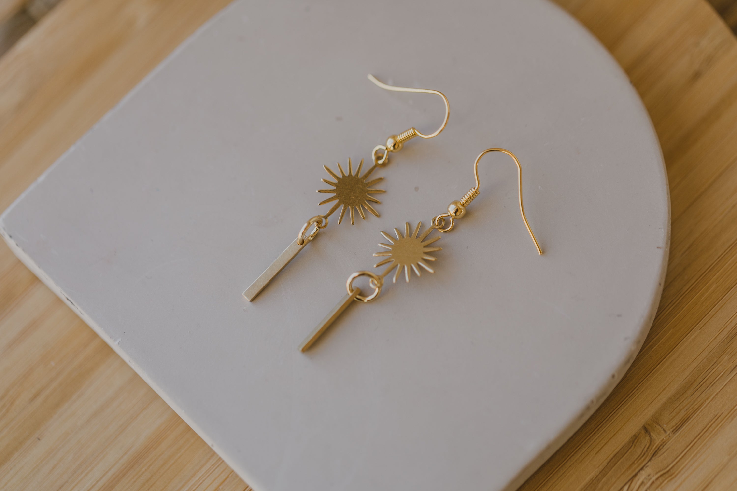 brass earrings drops