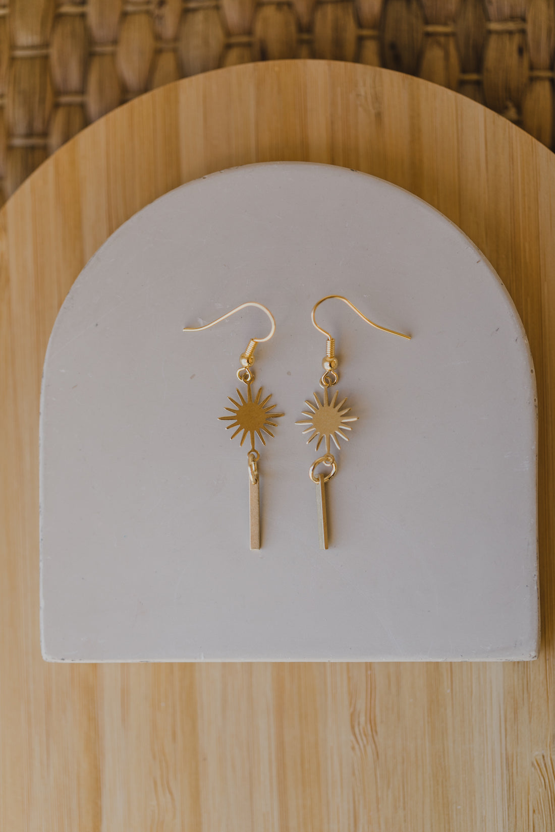 brass earrings drops