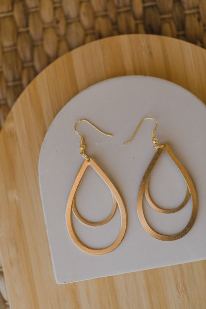 fringe earrings made of brass