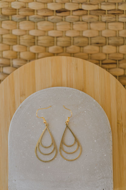 brass earrings drops