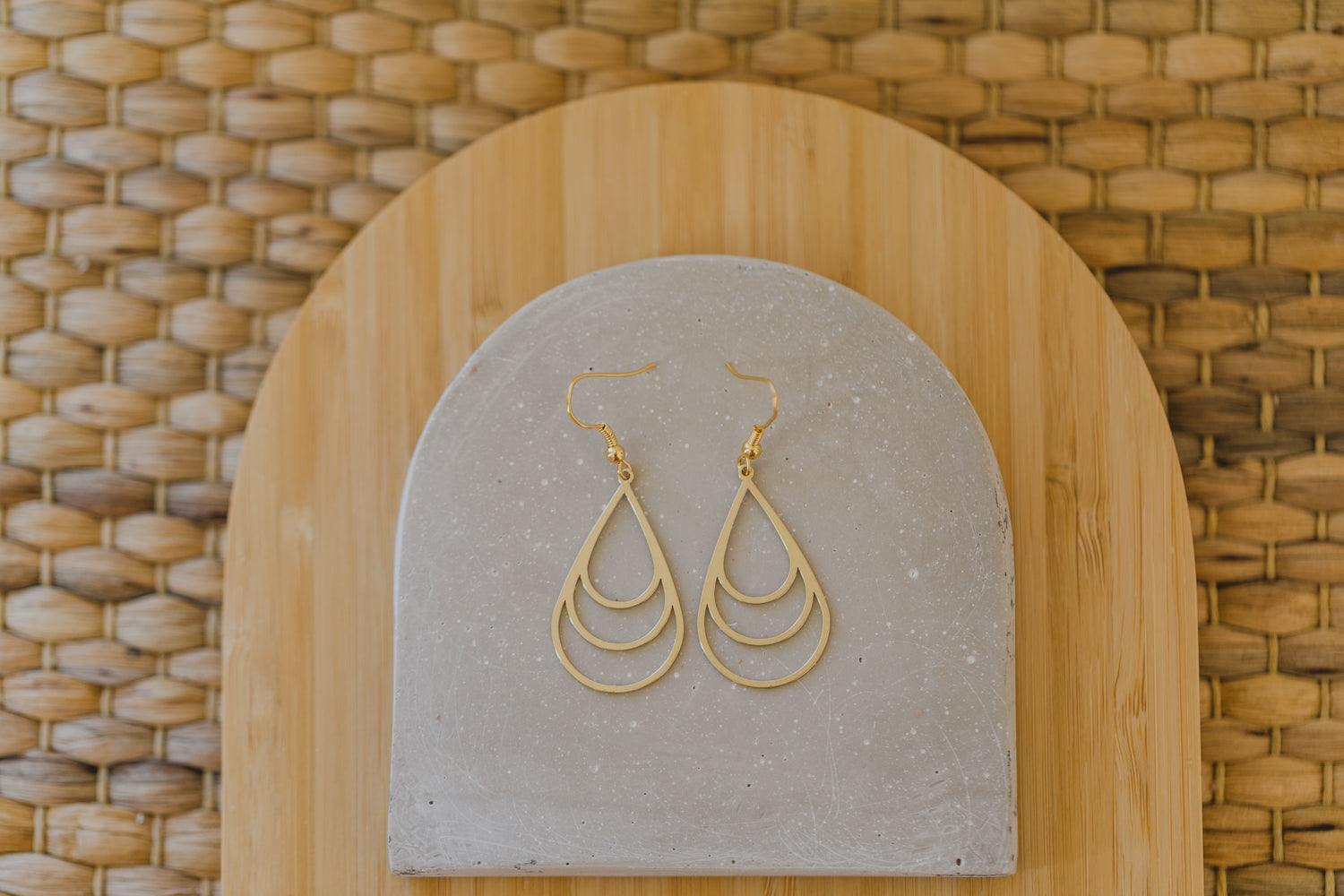 brass earrings drops