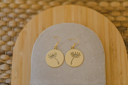 brass earrings drops