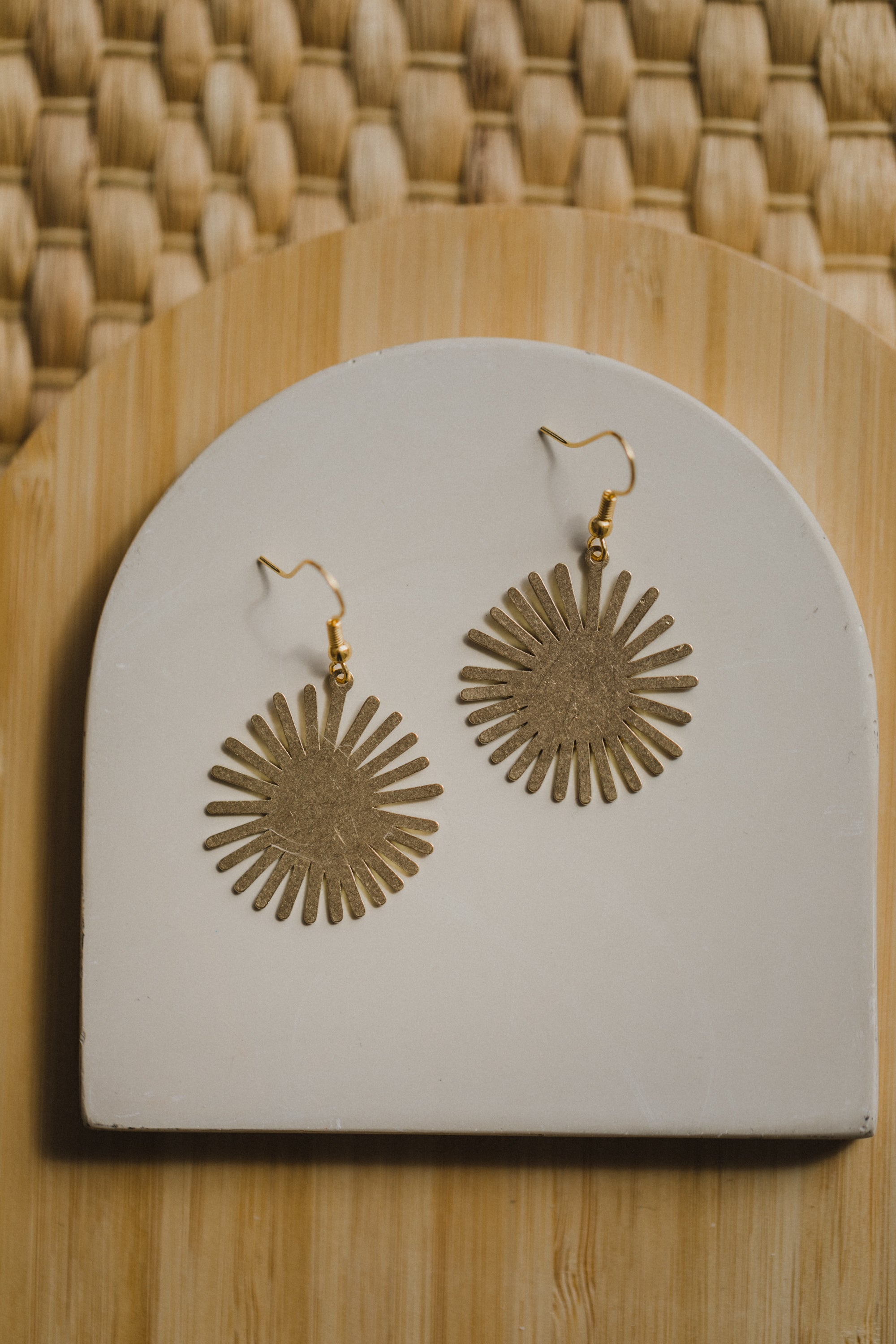 brass earrings drops