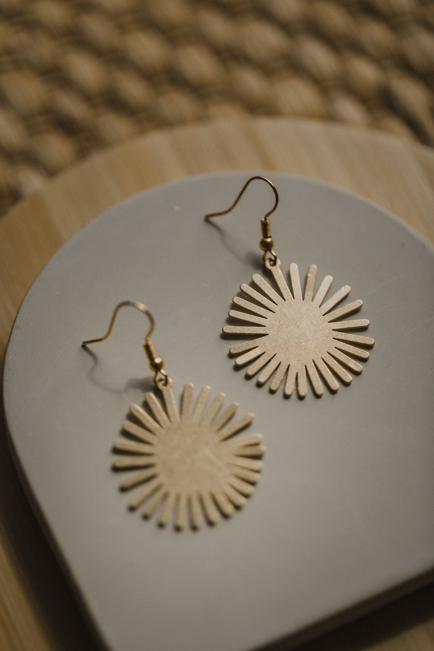 brass earrings drops