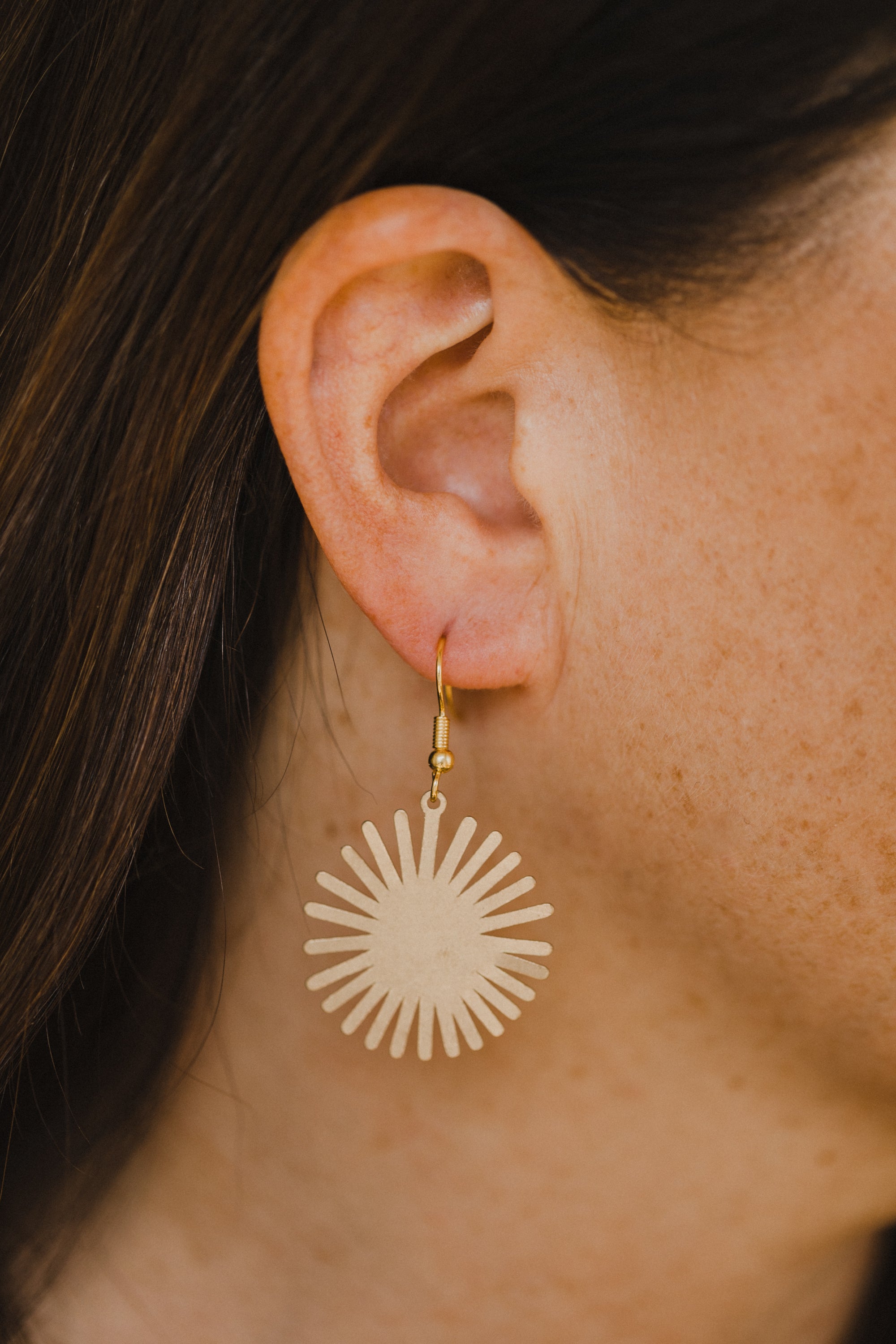 brass earrings drops