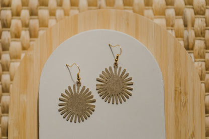 brass earrings drops