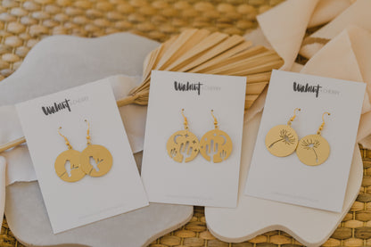 brass earrings drops