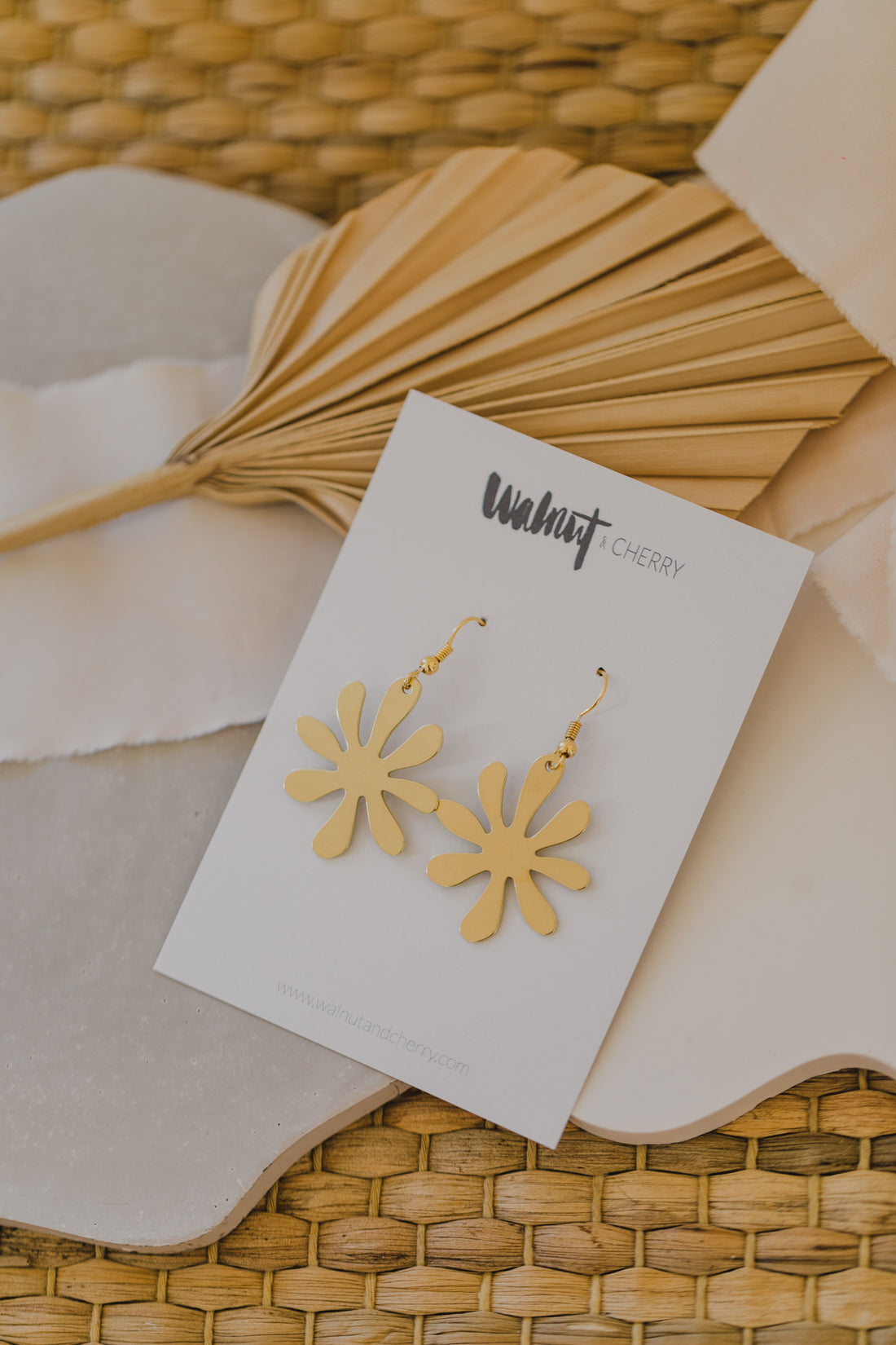 brass earrings drops