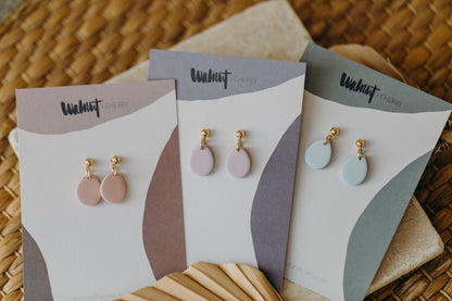 NOMI - small drop earrings in pastel colors