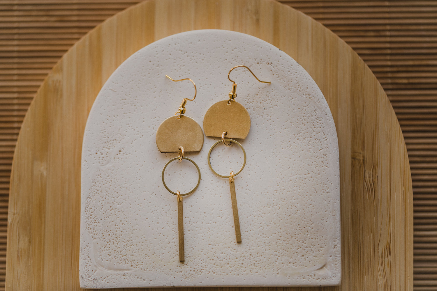 brass earrings drops