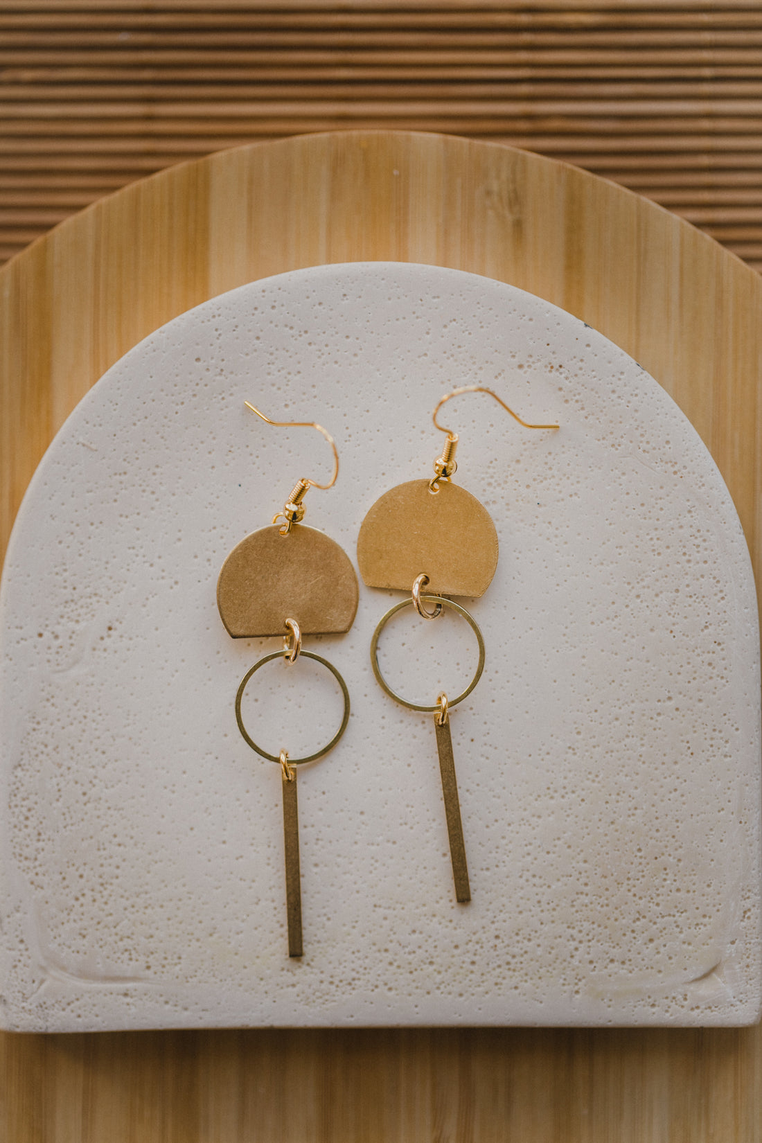 brass earrings drops