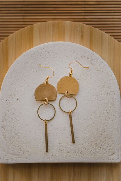 brass earrings drops