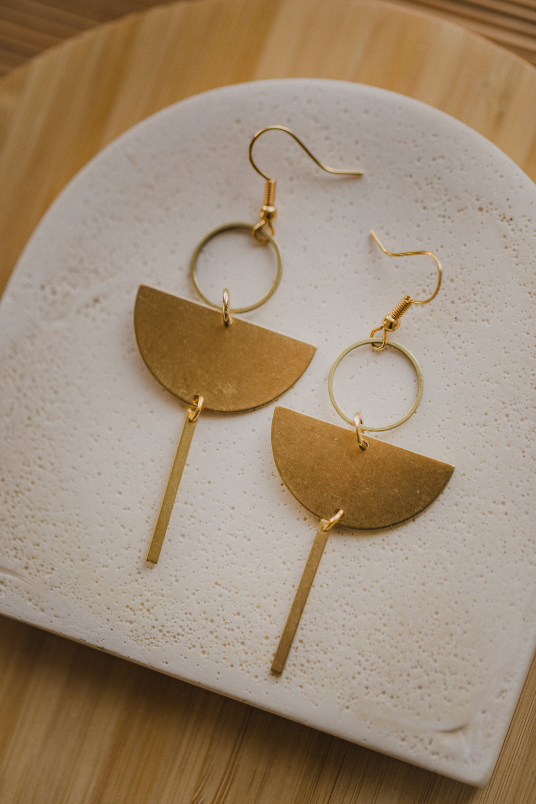 brass earrings drops