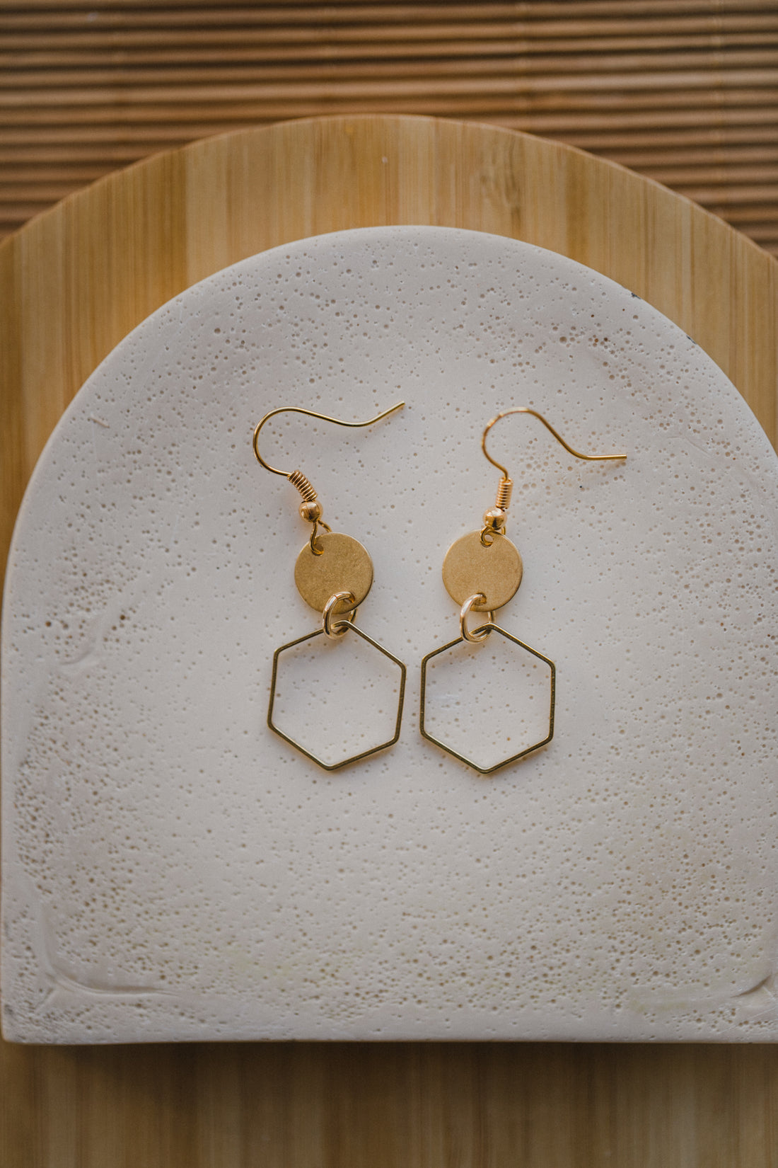 brass earrings drops